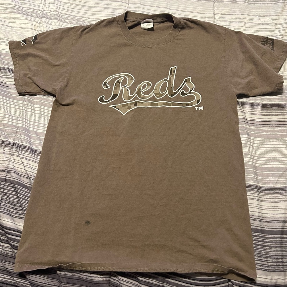 Hanes Brown Reds Short Sleeve Tee